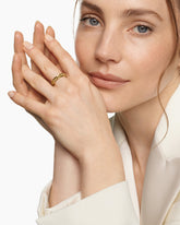 Pyramid Band Ring in 18K Yellow Gold, 4mm